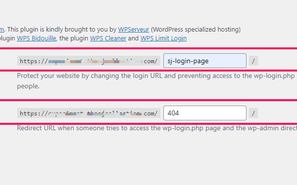 wordpress giris url