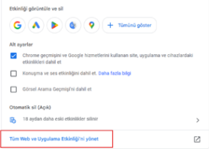 gecmis silme 1