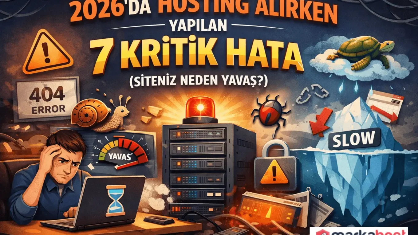 Hosting Alırken Yapılan Hatalar: 2026'da Sitenizi Yavaşlatan 7 Neden