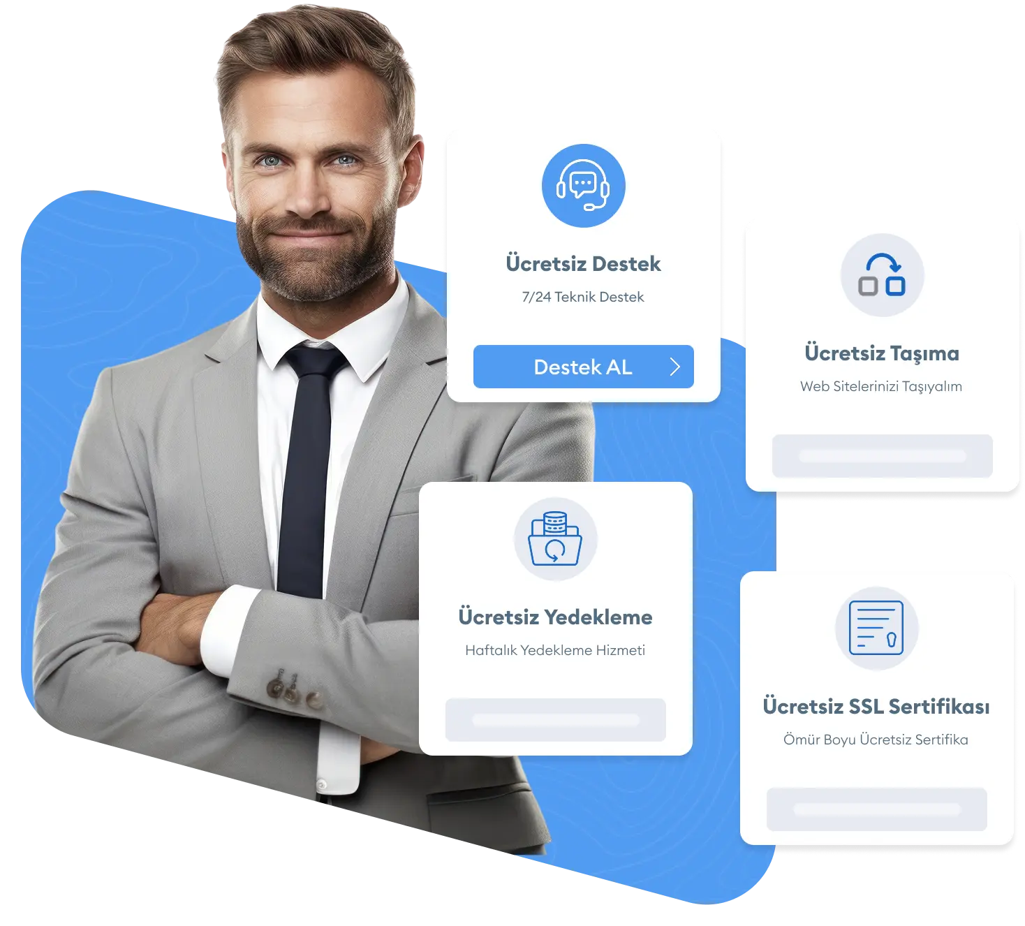 Kurumsal Hosting kiralama - Yüksek performanslı şirket hosting paketleri görseli