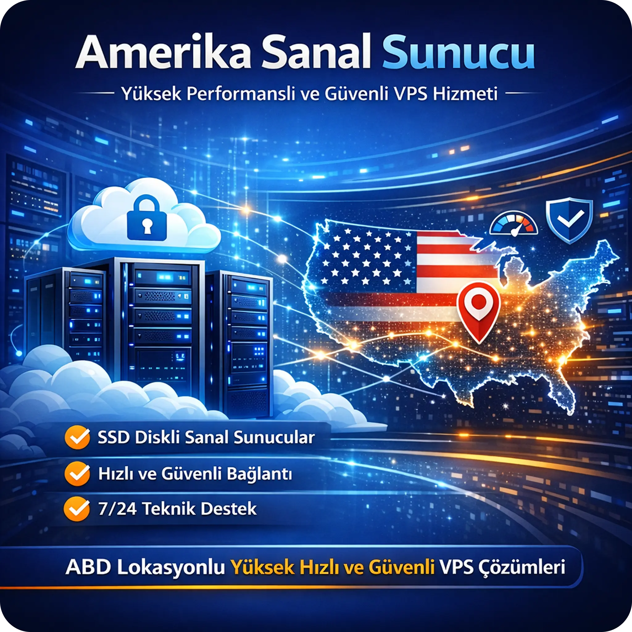 Amerika VDS Kiralama - Yüksek Performanslı USA Sunucu