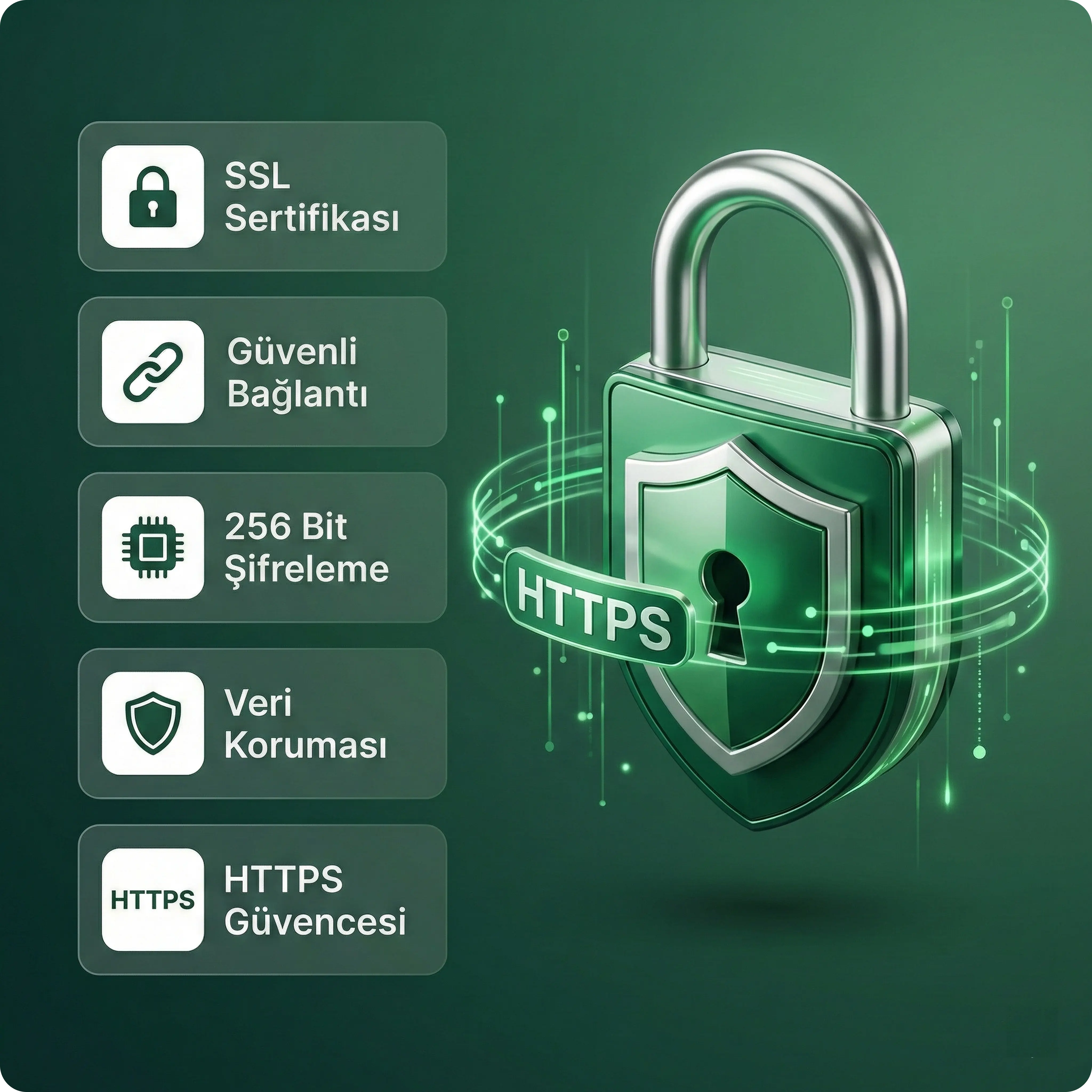 MarkaHost Güvenli 256-bit SSL Sertifikası ve Site Güvenliği